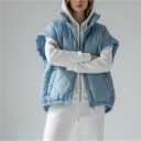 piumino smanicato con cerniera futura